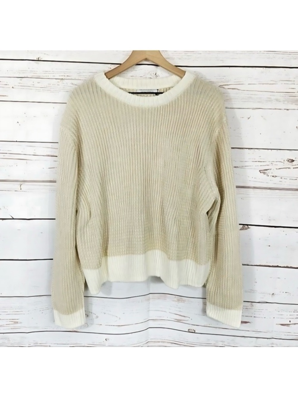 Revolve Stitches & Stripes Nia Crop Waffle Knit Pullover Sweater XXL NWTS